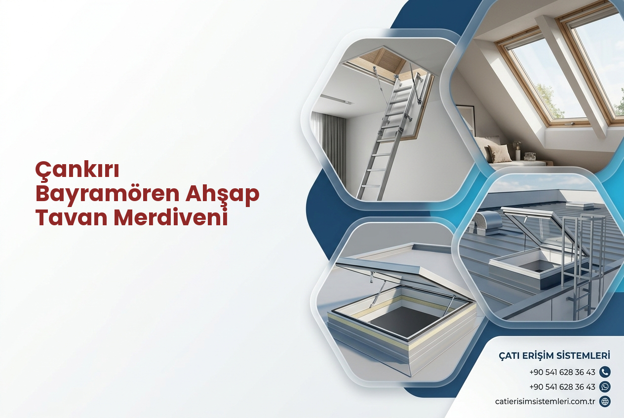 Çankırı Bayramören Ahşap Tavan Merdiveni