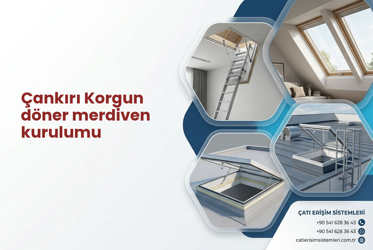Çankırı Korgun döner merdiven kurulumu