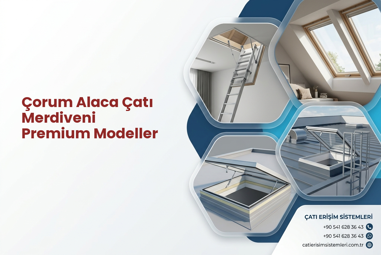 Çorum Alaca Çatı Merdiveni Premium Modeller