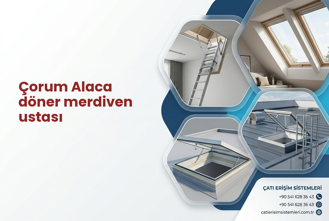 Çorum Alaca döner merdiven ustası
