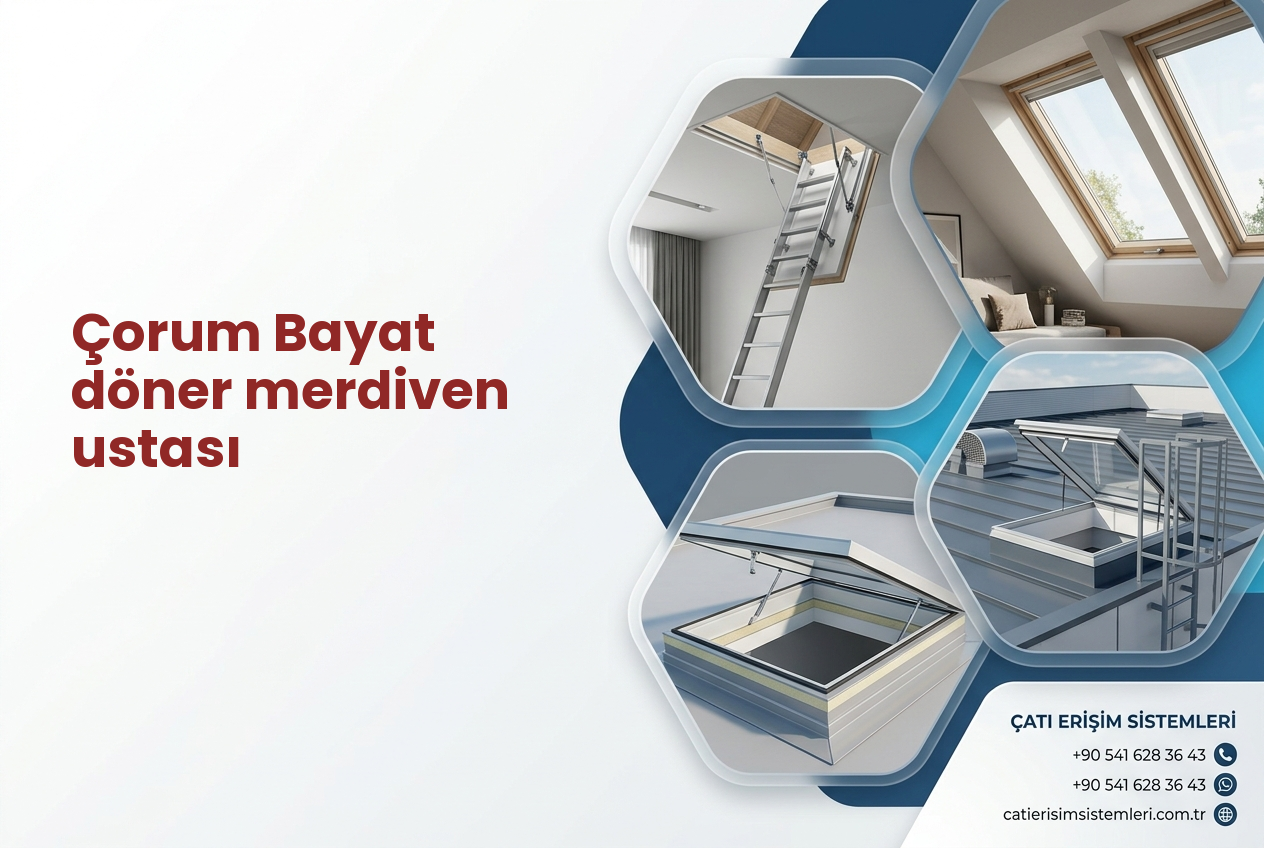 Çorum Bayat döner merdiven ustası
