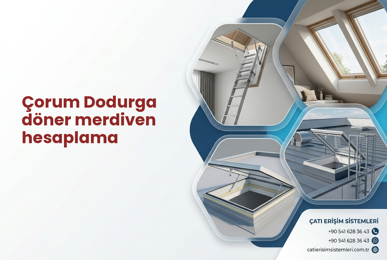 Çorum Dodurga döner merdiven hesaplama