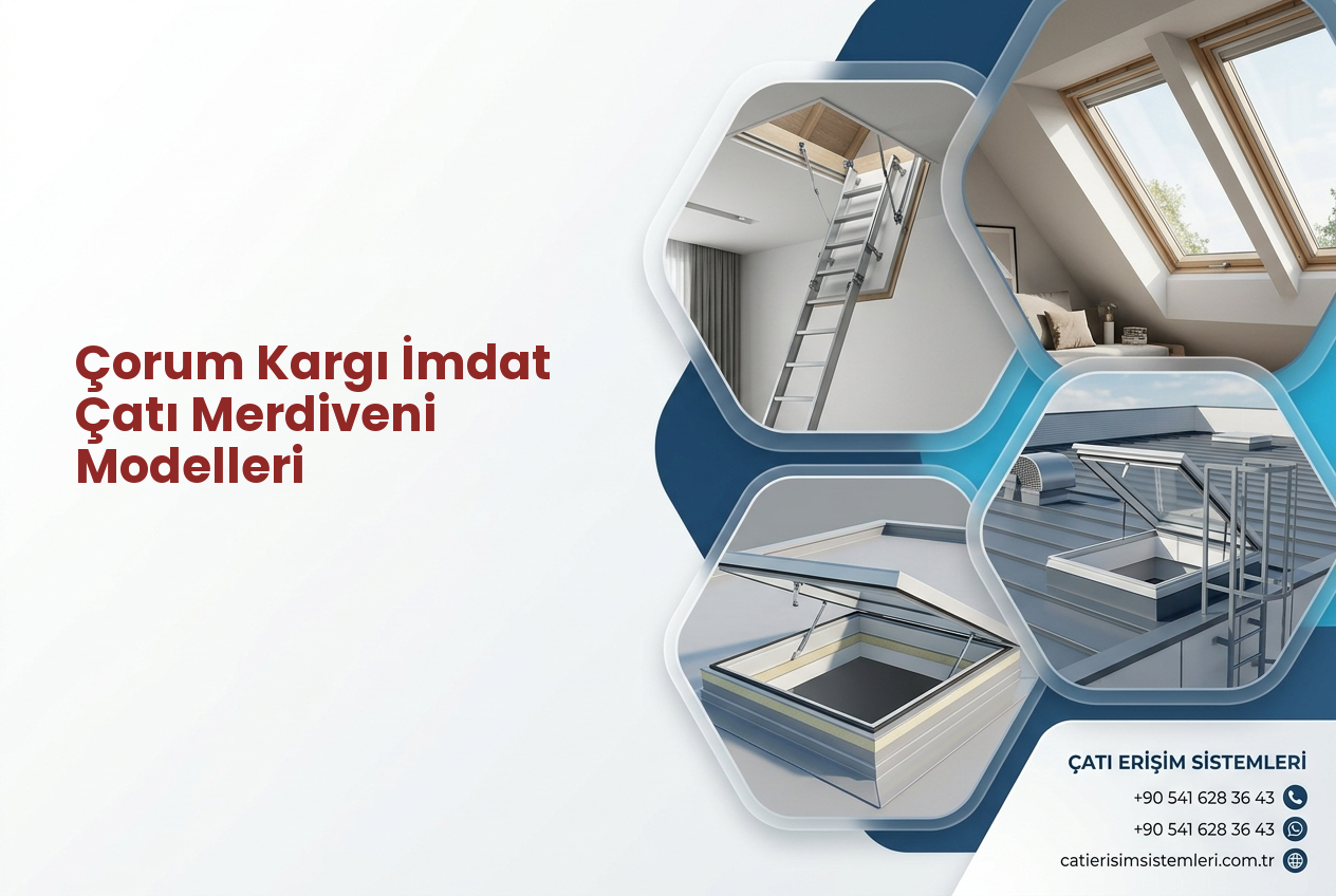 Çorum Kargı İmdat Çatı Merdiveni Modelleri