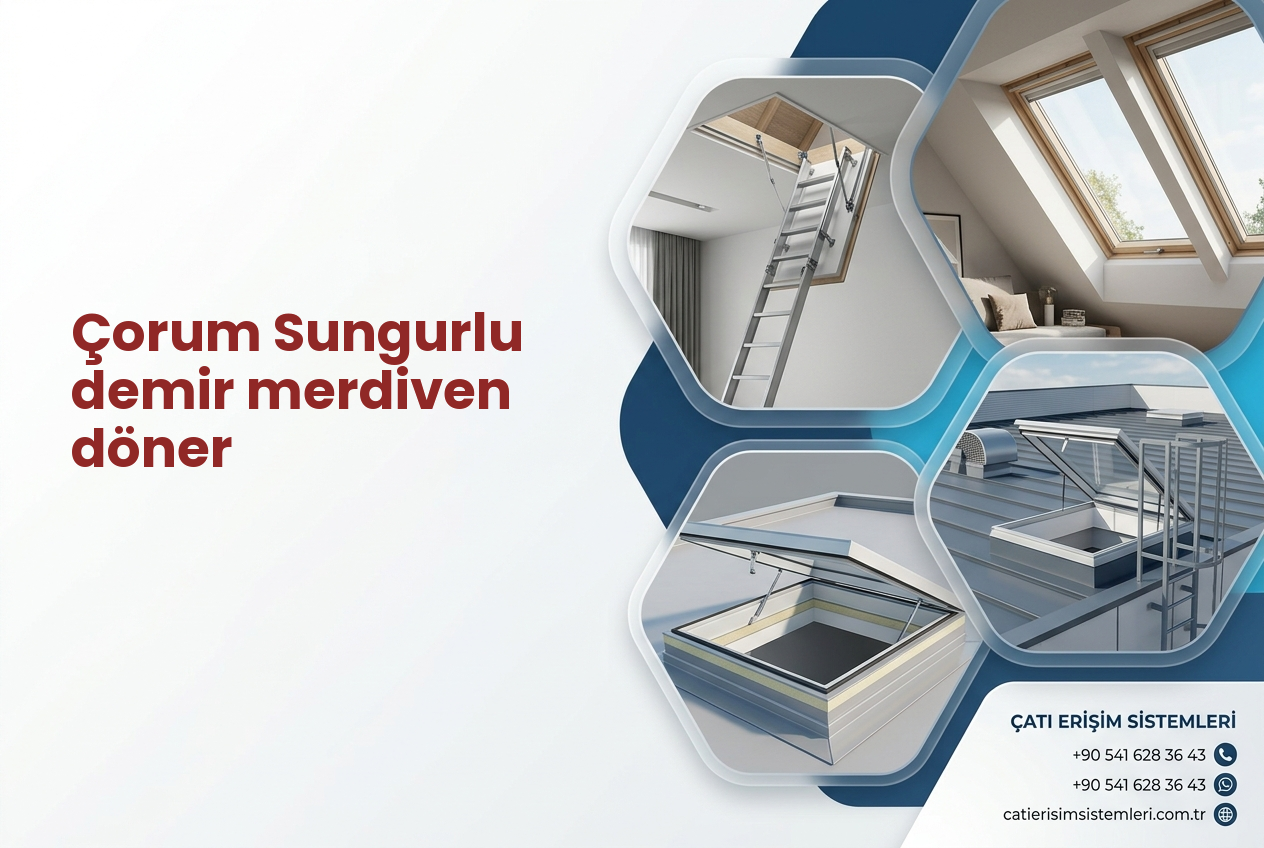 Çorum Sungurlu demir merdiven döner