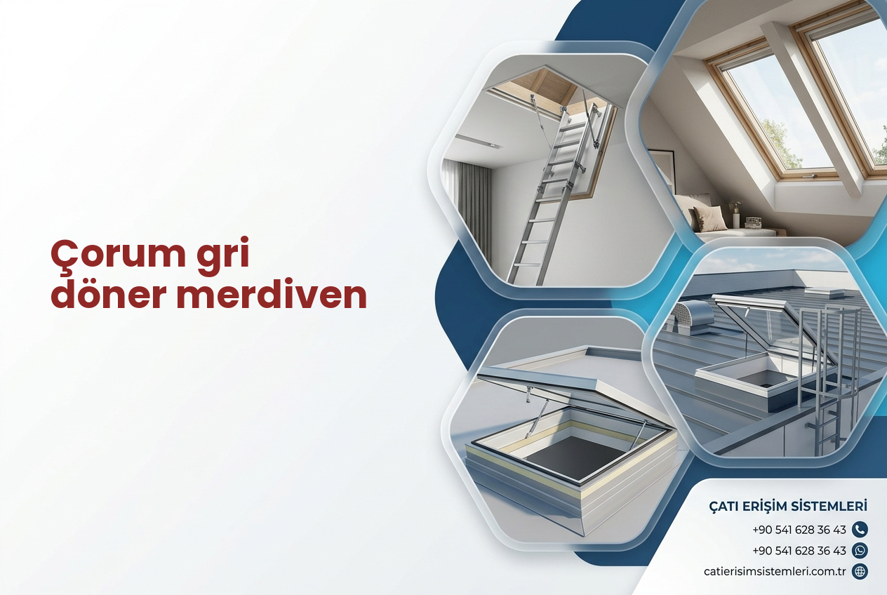 Çorum gri döner merdiven