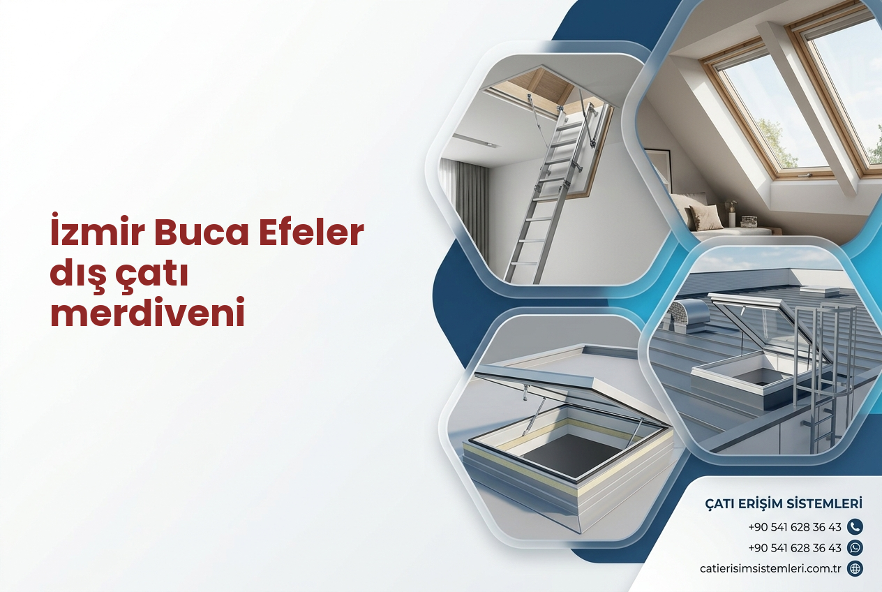 İzmir Buca Efeler dış çatı merdiveni
