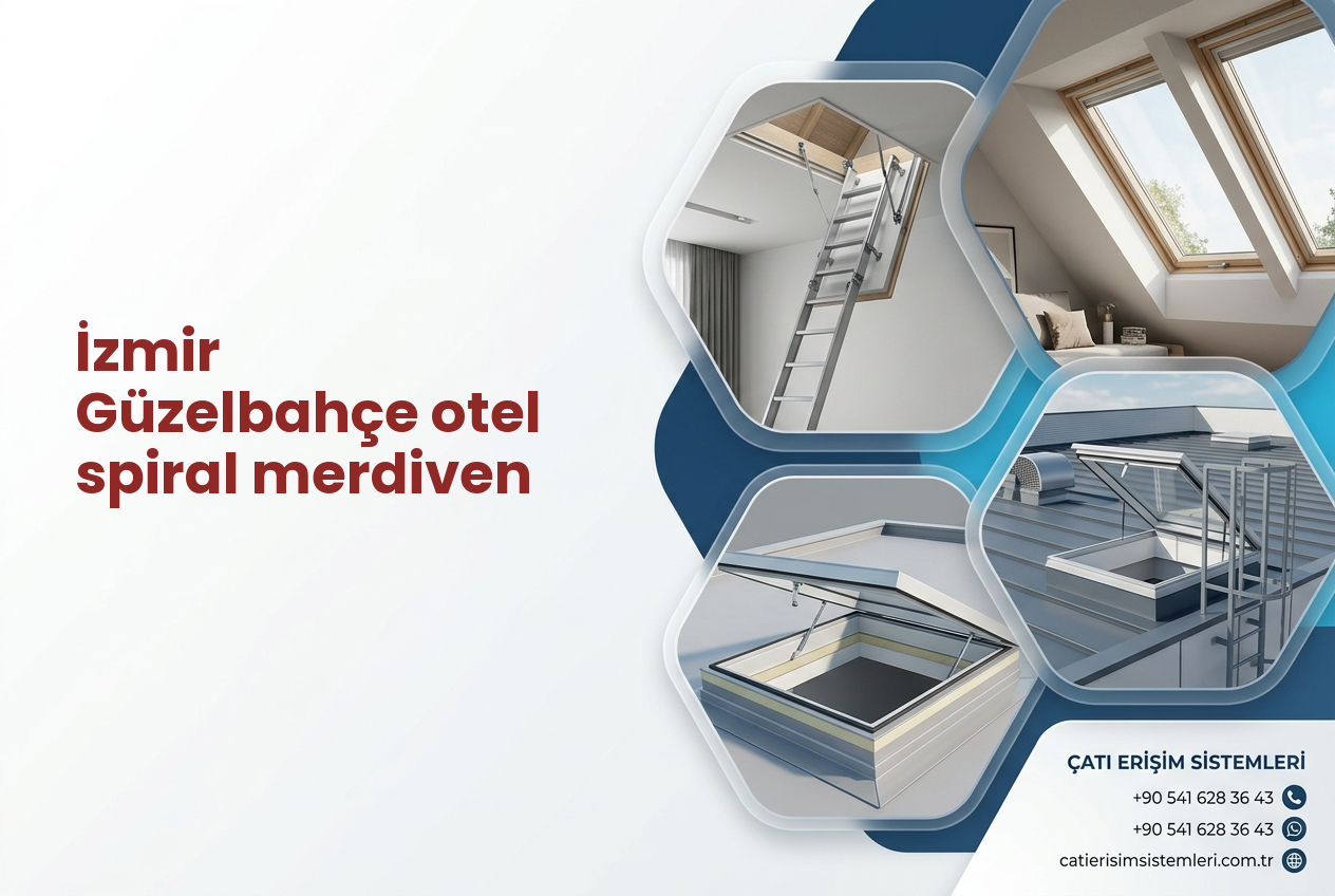İzmir Güzelbahçe otel spiral merdiven