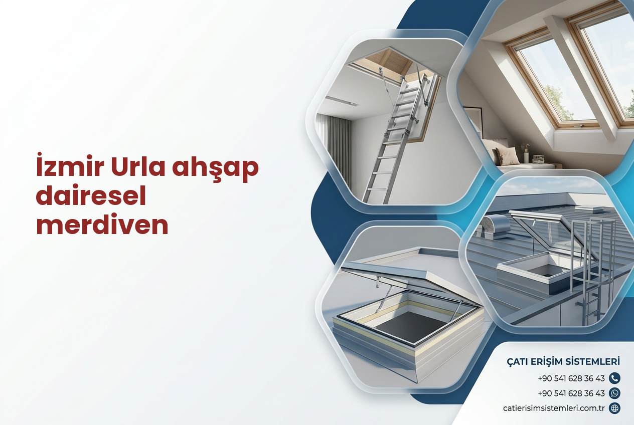İzmir Urla ahşap dairesel merdiven