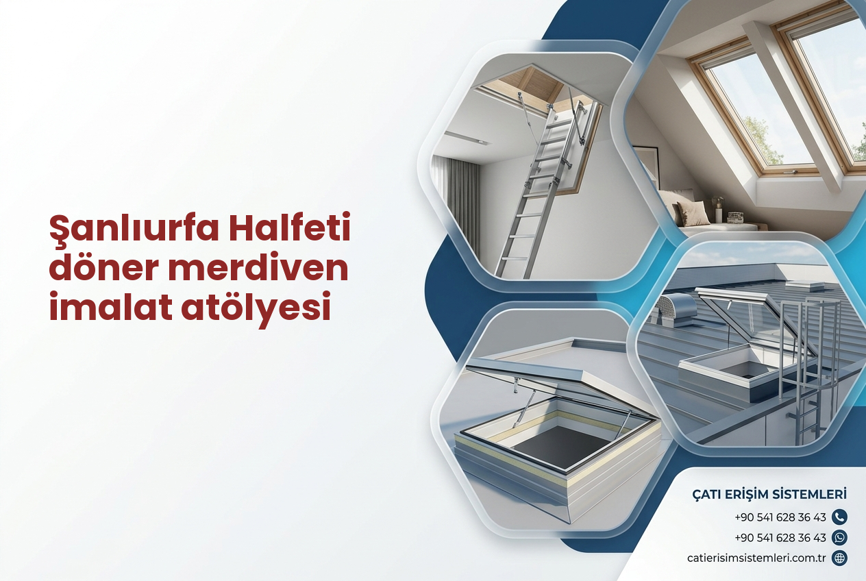 Şanlıurfa Halfeti döner merdiven imalat atölyesi