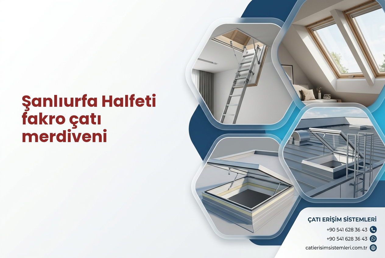Şanlıurfa Halfeti fakro çatı merdiveni
