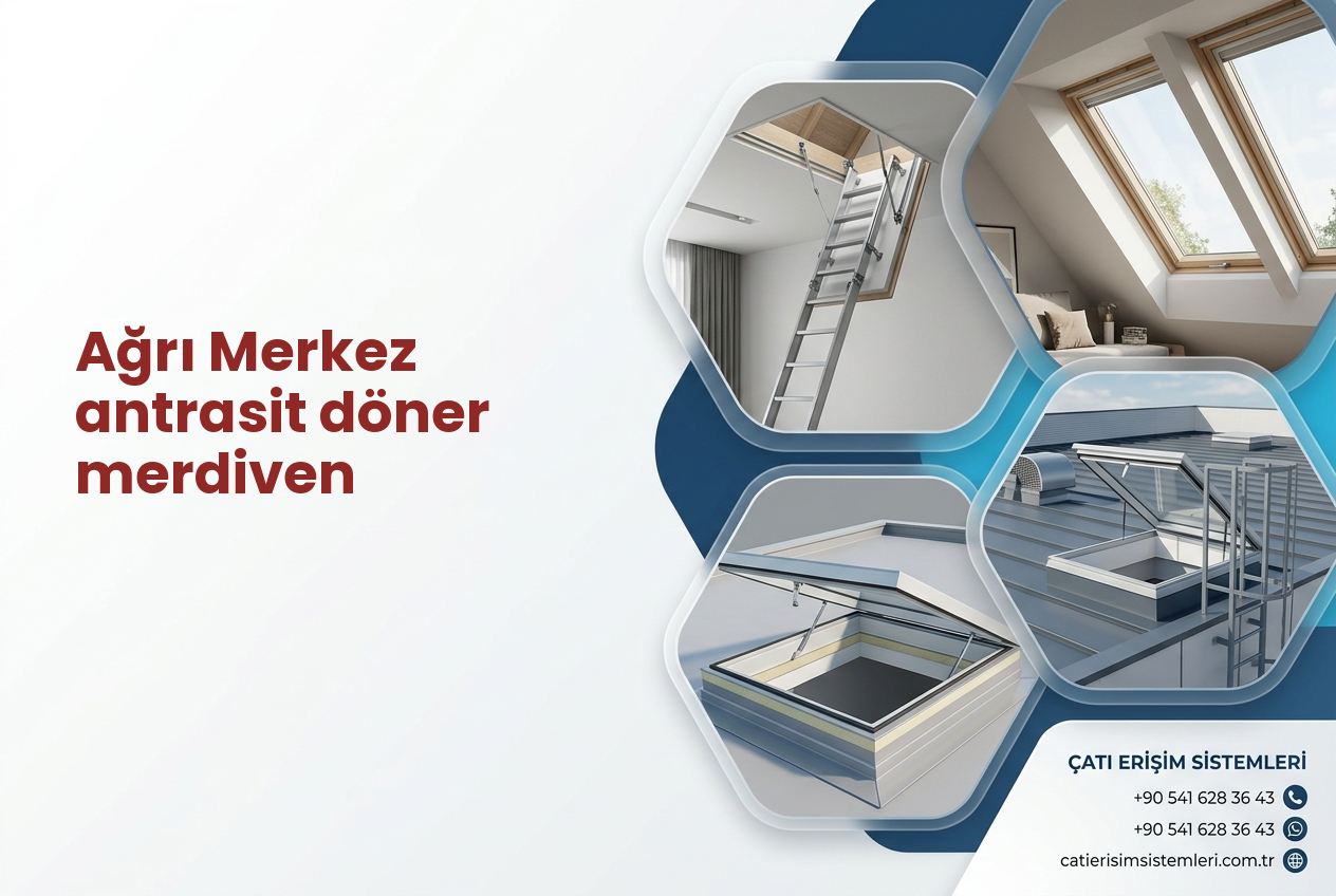 Ağrı Merkez antrasit döner merdiven