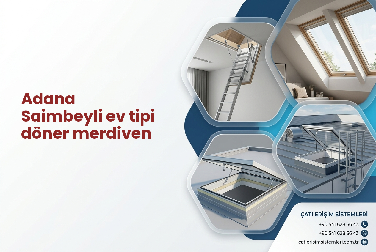 Adana Saimbeyli ev tipi döner merdiven