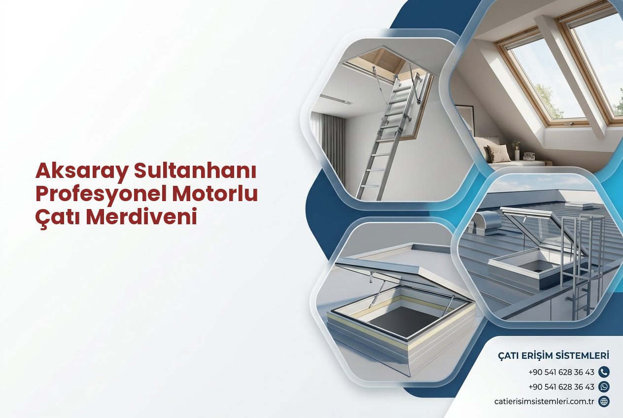 Aksaray Sultanhanı Profesyonel Motorlu Çatı Merdiveni