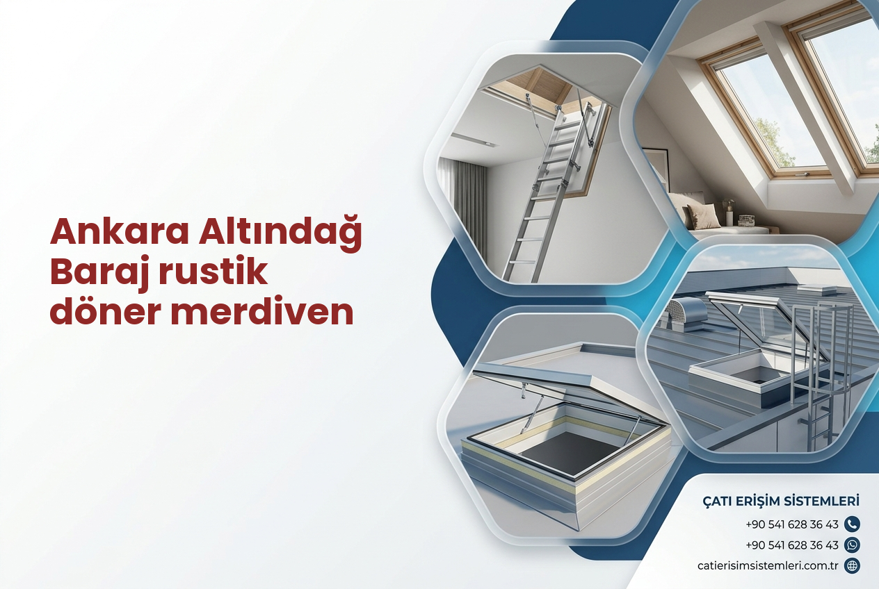 Ankara Altındağ Baraj rustik döner merdiven