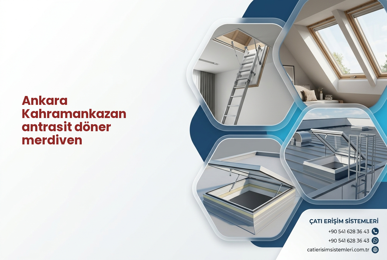 Ankara Kahramankazan antrasit döner merdiven