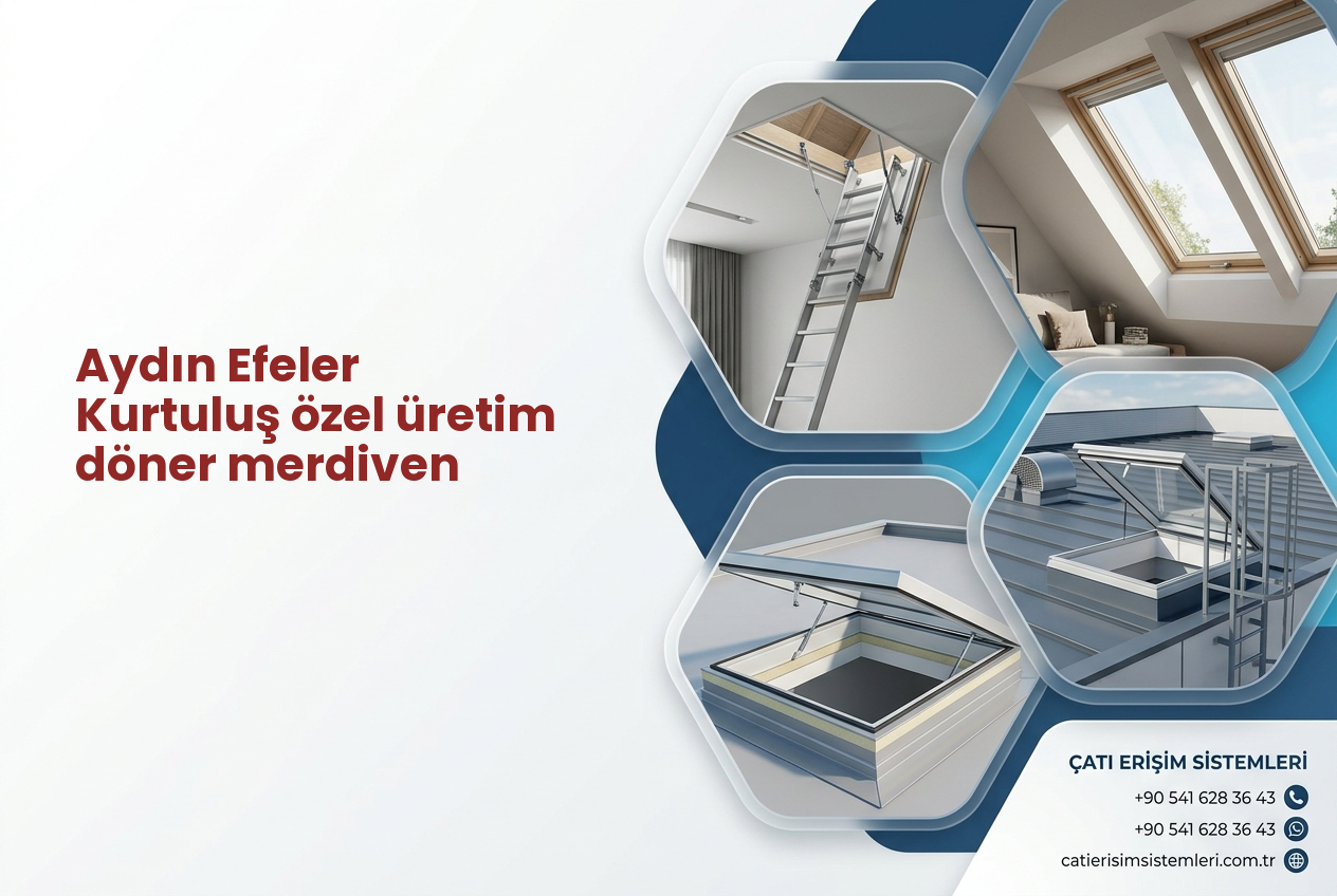 Aydın Efeler Kurtuluş özel üretim döner merdiven