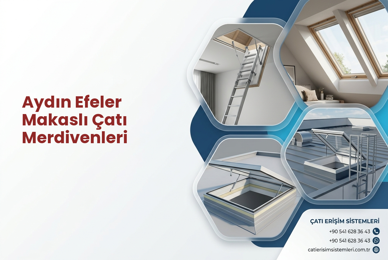 Aydın Efeler Makaslı Çatı Merdivenleri