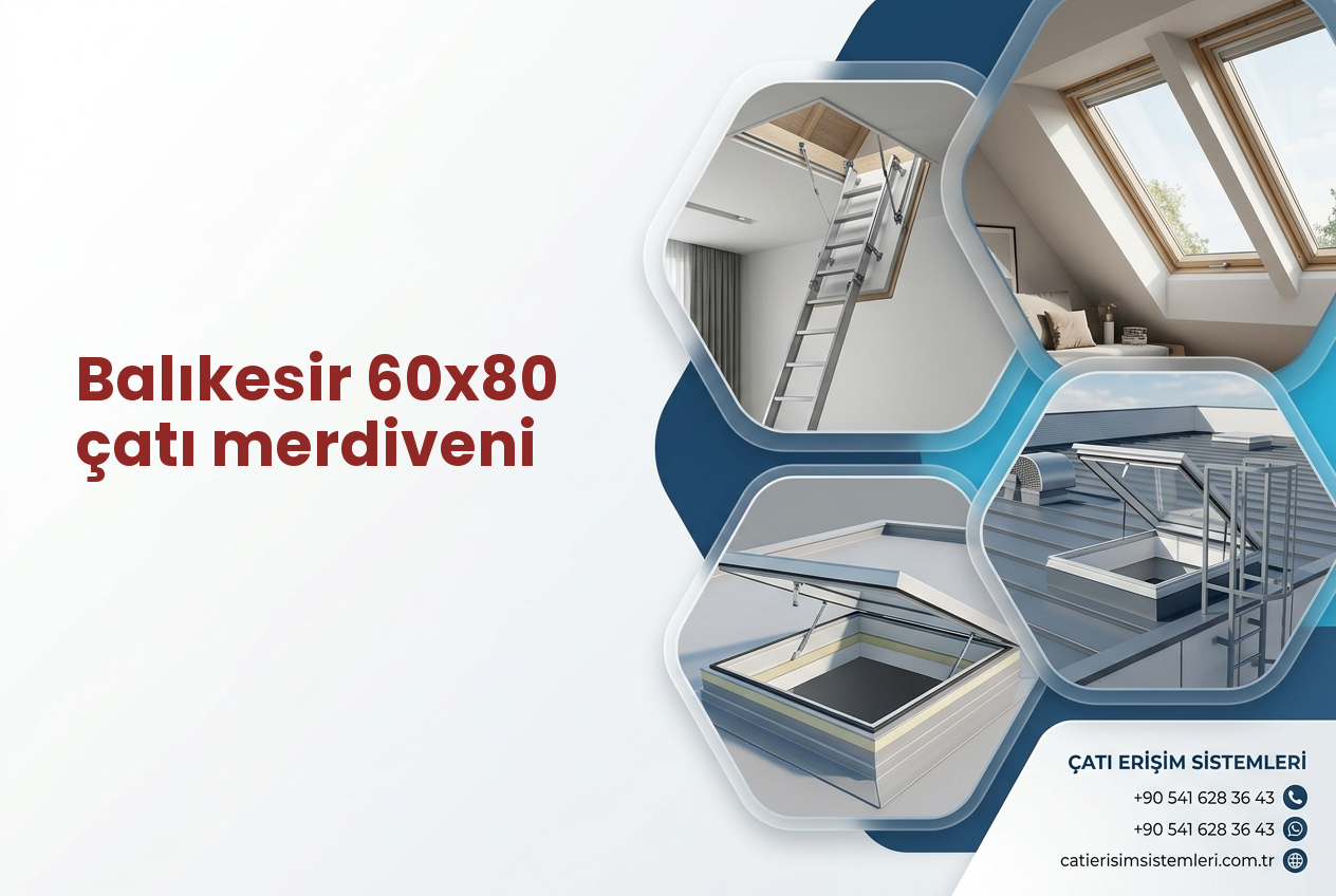 Balıkesir 60x80 çatı merdiveni