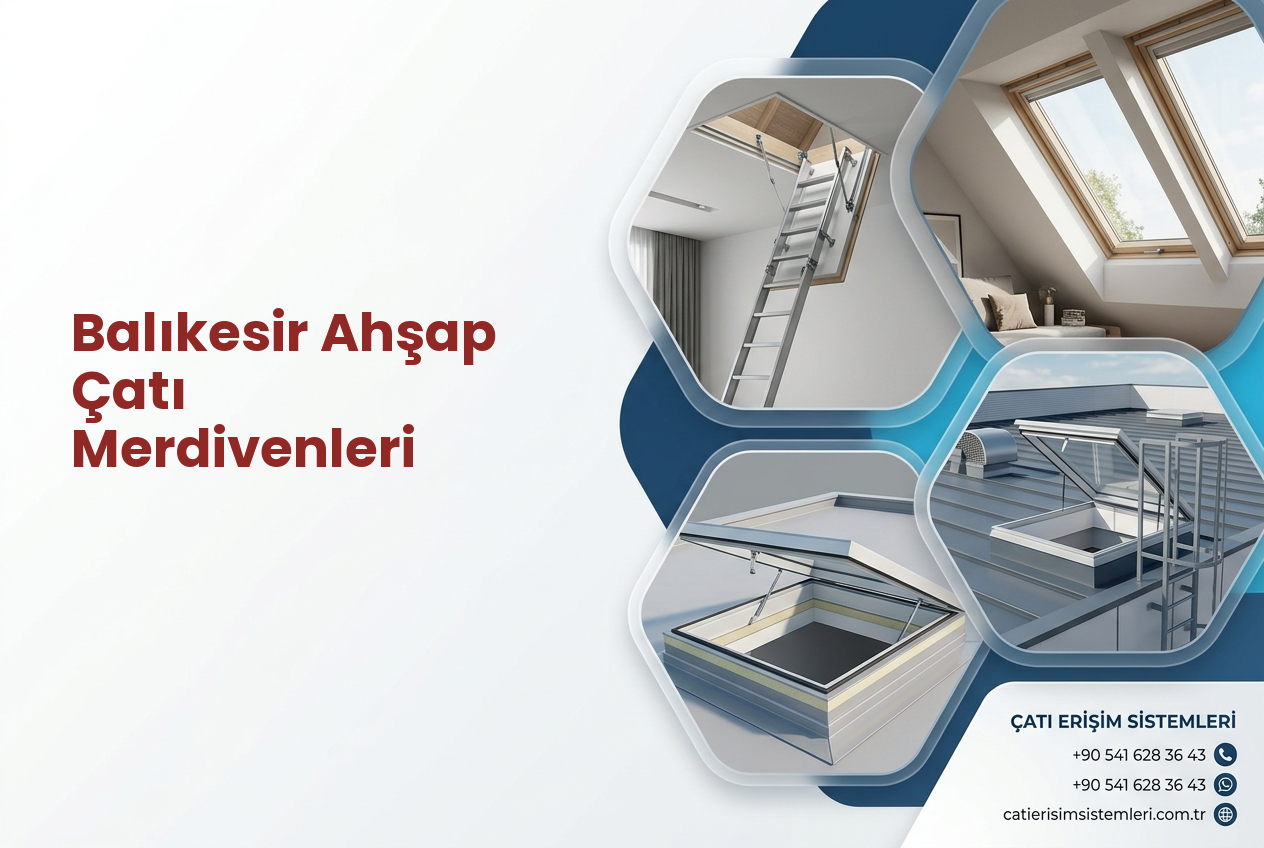 Balıkesir Ahşap Çatı Merdivenleri