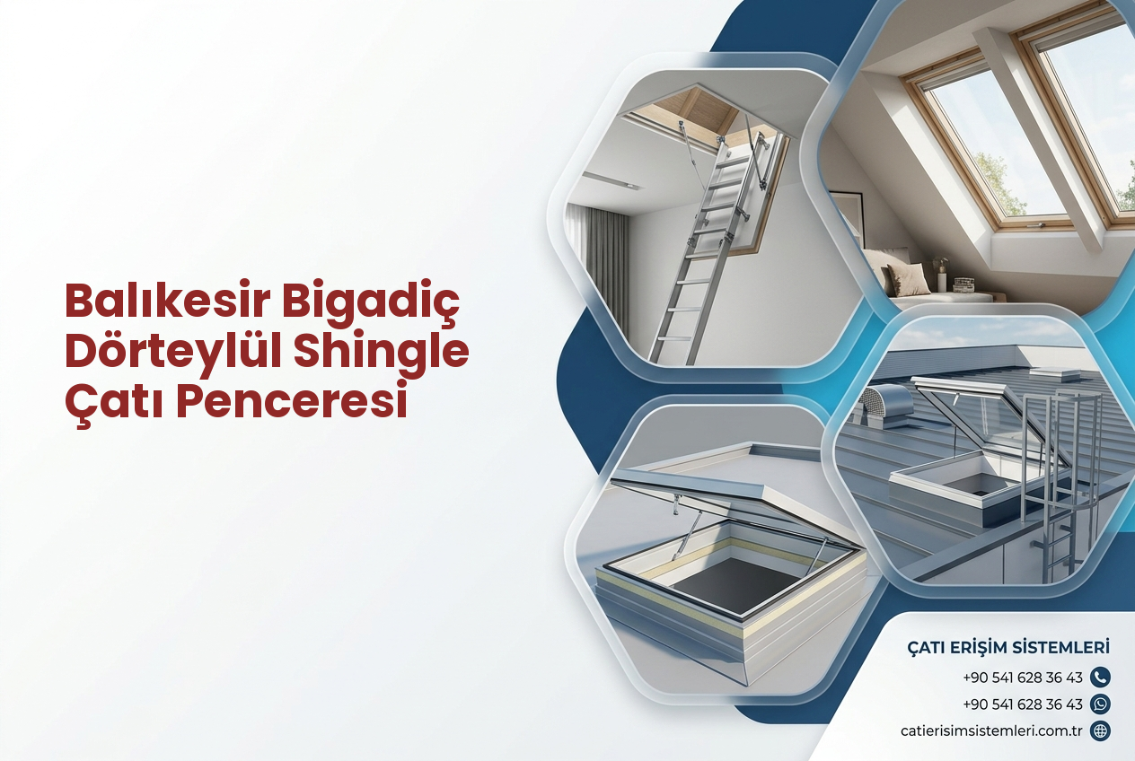 Balıkesir Bigadiç Dörteylül Shingle Çatı Penceresi