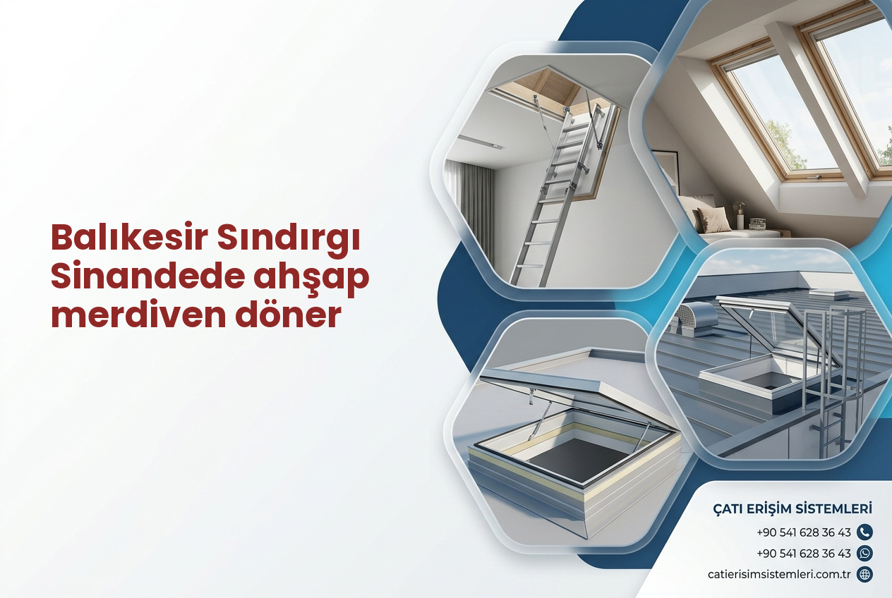 Balıkesir Sındırgı Sinandede ahşap merdiven döner