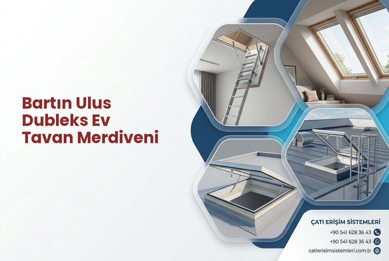 Bartın Ulus Dubleks Ev Tavan Merdiveni