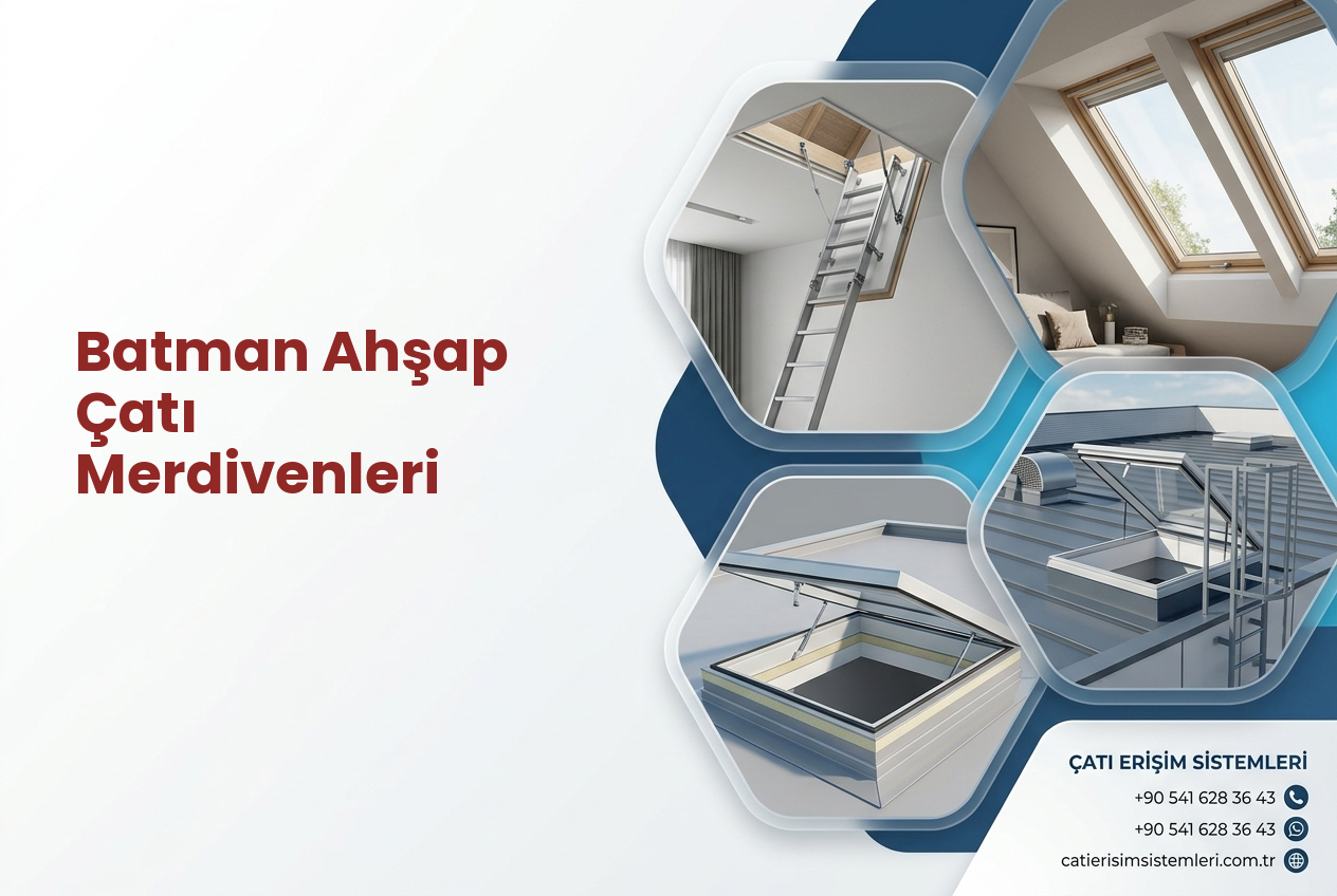 Batman Ahşap Çatı Merdivenleri