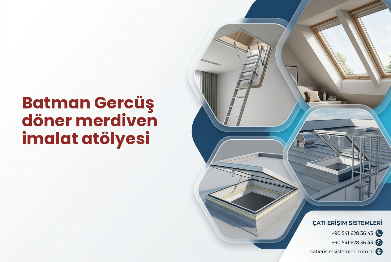 Batman Gercüş döner merdiven imalat atölyesi