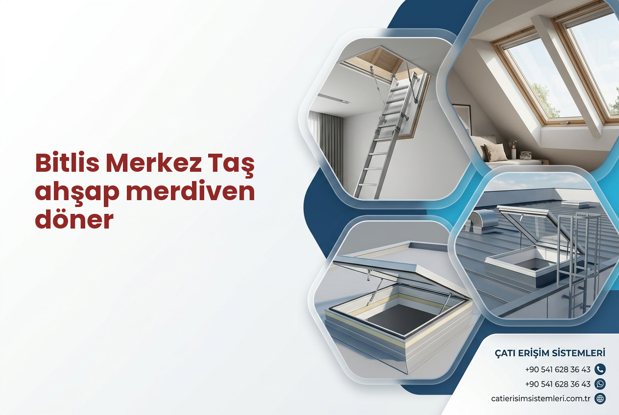 Bitlis Merkez Taş ahşap merdiven döner