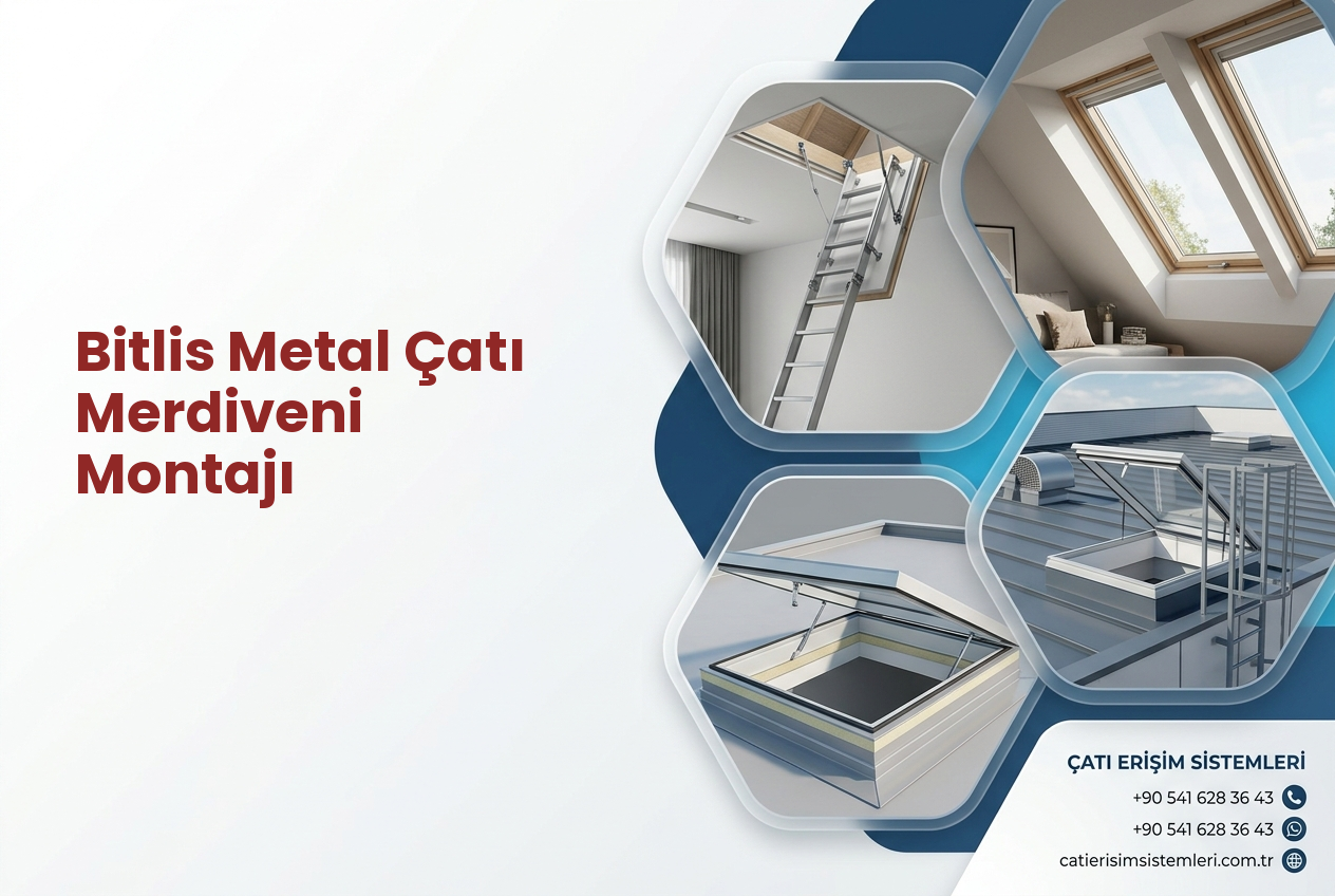 Bitlis Metal Çatı Merdiveni Montajı