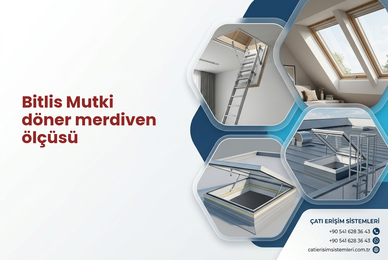 Bitlis Mutki döner merdiven ölçüsü