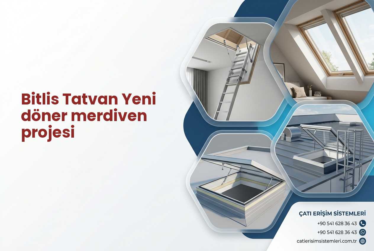 Bitlis Tatvan Yeni döner merdiven projesi