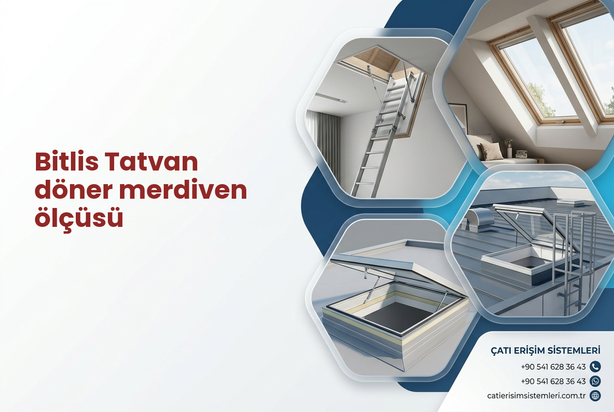 Bitlis Tatvan döner merdiven ölçüsü