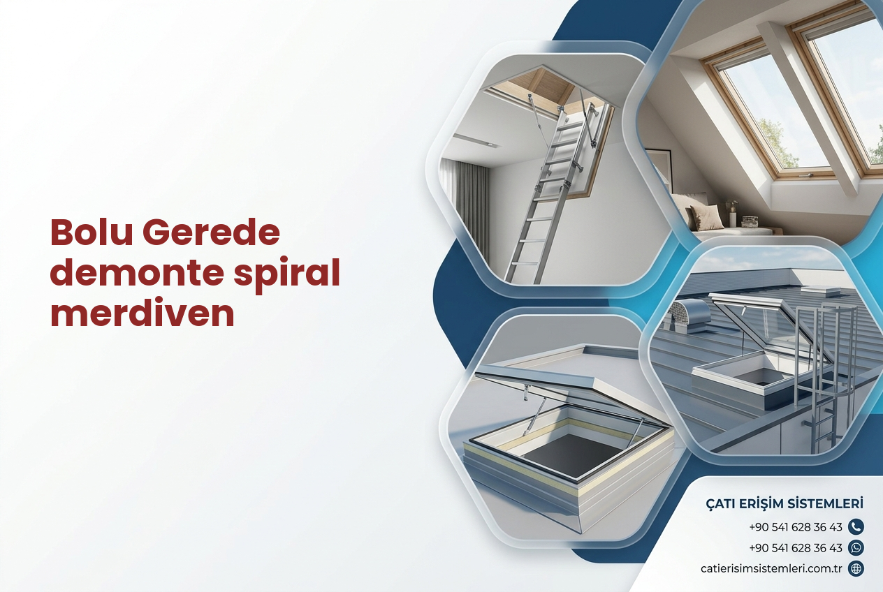 Bolu Gerede demonte spiral merdiven