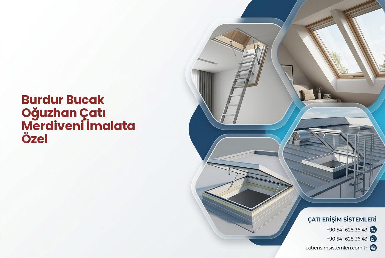 Burdur Bucak Oğuzhan Çatı Merdiveni İmalata Özel