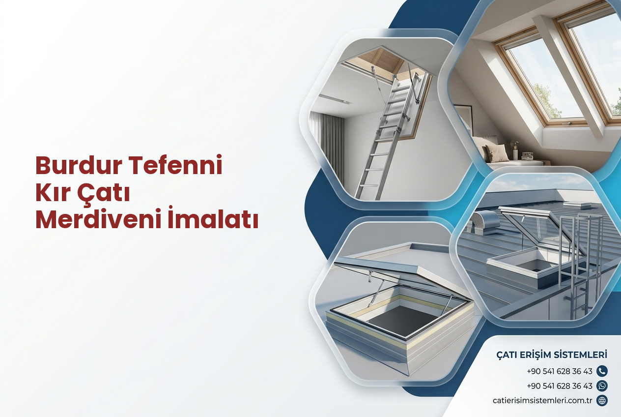 Burdur Tefenni Kır Çatı Merdiveni İmalatı