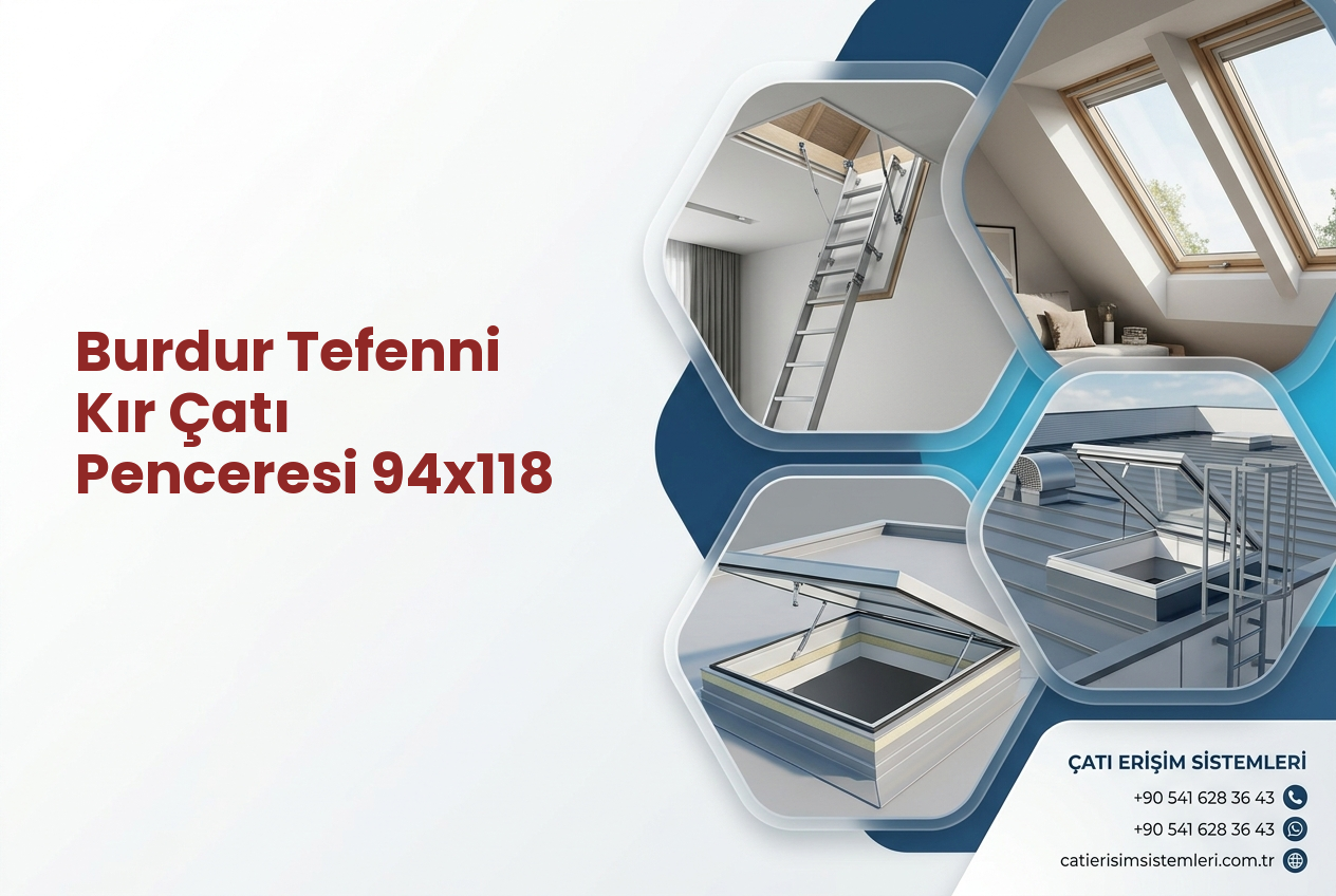 Burdur Tefenni Kır Çatı Penceresi 94x118