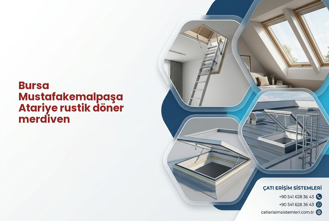 Bursa Mustafakemalpaşa Atariye rustik döner merdiven