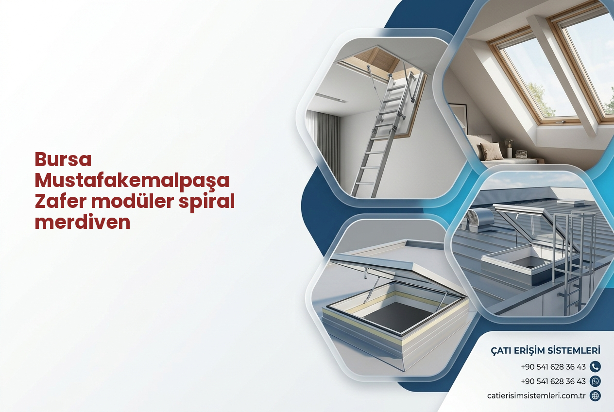 Bursa Mustafakemalpaşa Zafer modüler spiral merdiven