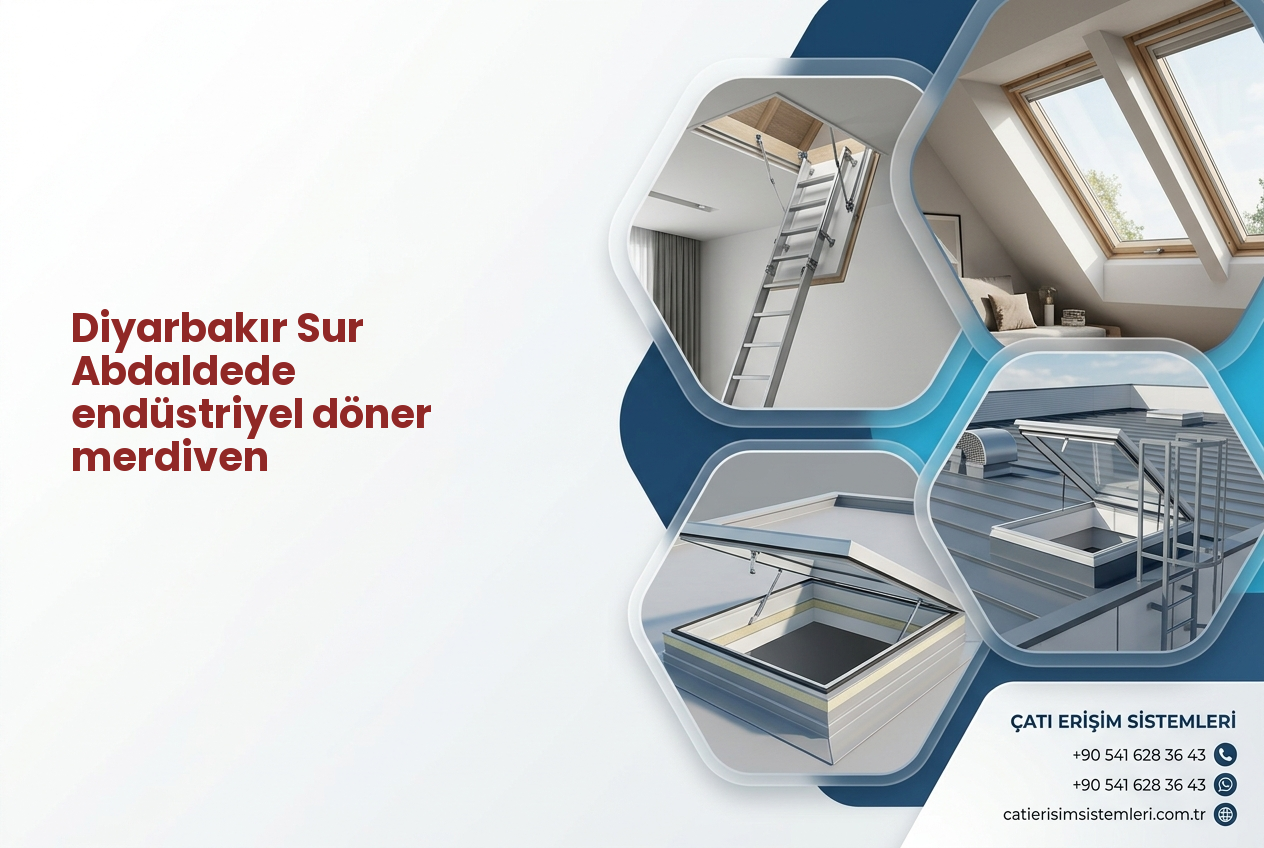 Diyarbakır Sur Abdaldede endüstriyel döner merdiven