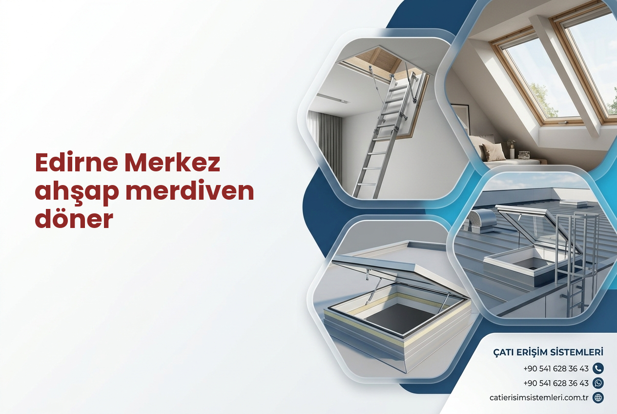 Edirne Merkez ahşap merdiven döner