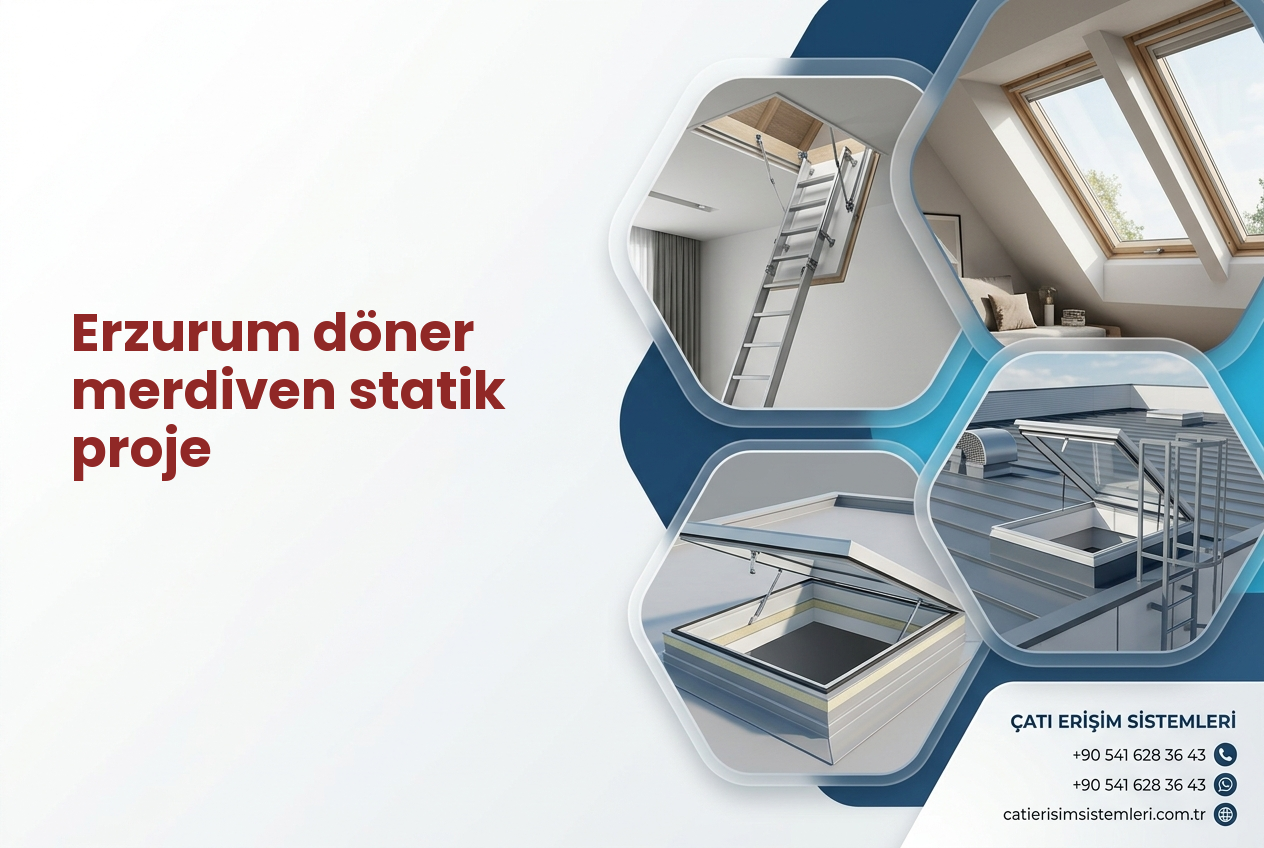 Erzurum döner merdiven statik proje