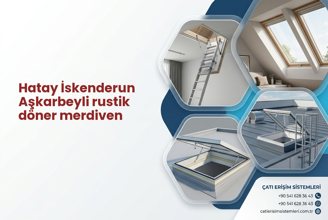 Hatay İskenderun Aşkarbeyli rustik döner merdiven