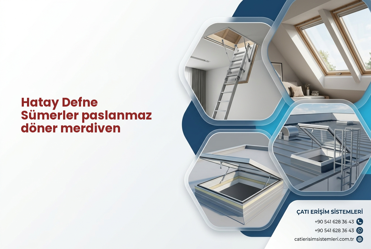 Hatay Defne Sümerler paslanmaz döner merdiven