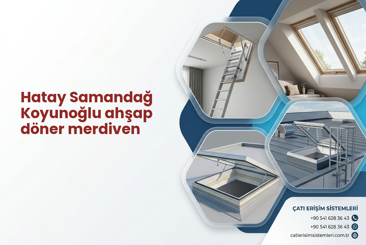 Hatay Samandağ Koyunoğlu ahşap döner merdiven