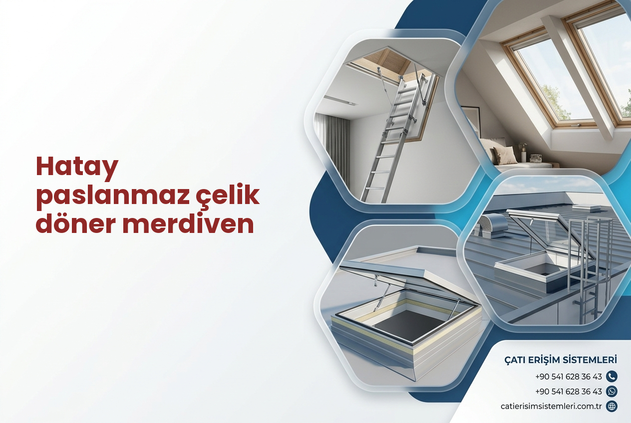 Hatay paslanmaz çelik döner merdiven