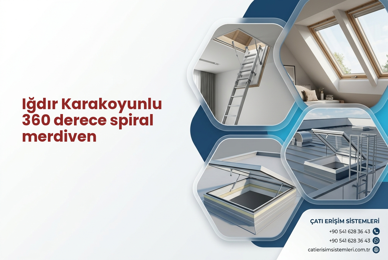 Iğdır Karakoyunlu 360 derece spiral merdiven