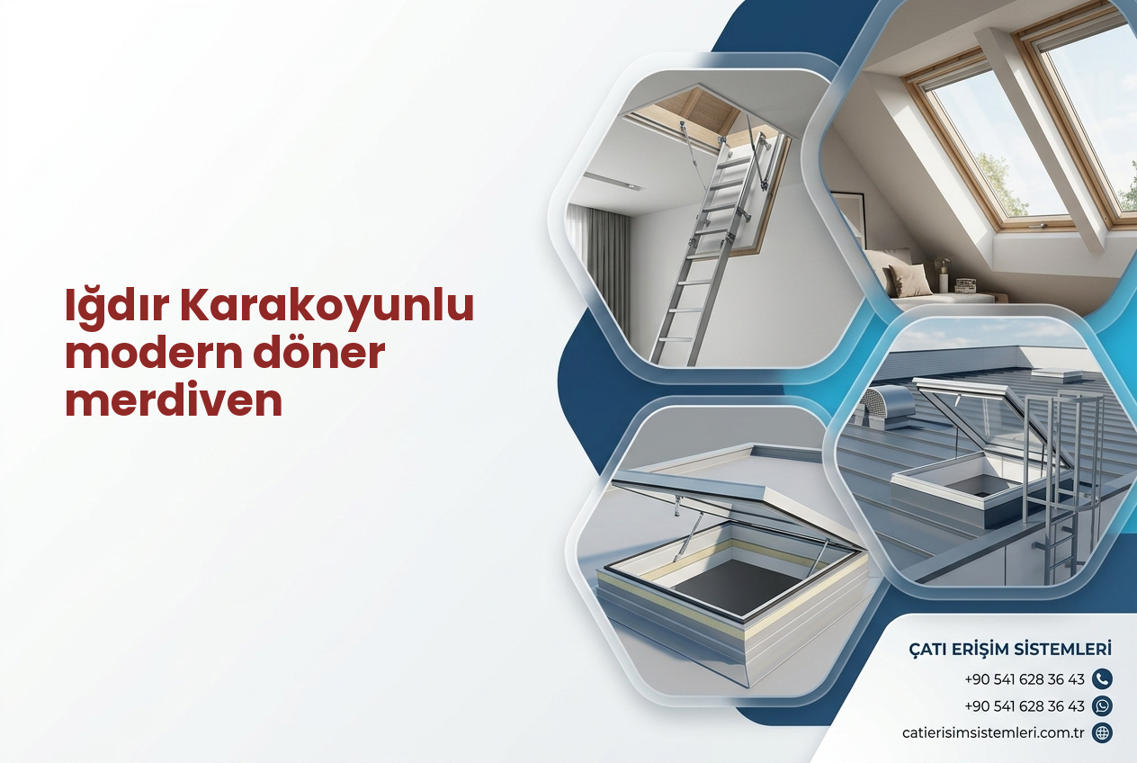 Iğdır Karakoyunlu modern döner merdiven