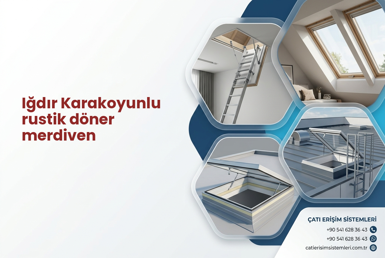 Iğdır Karakoyunlu rustik döner merdiven