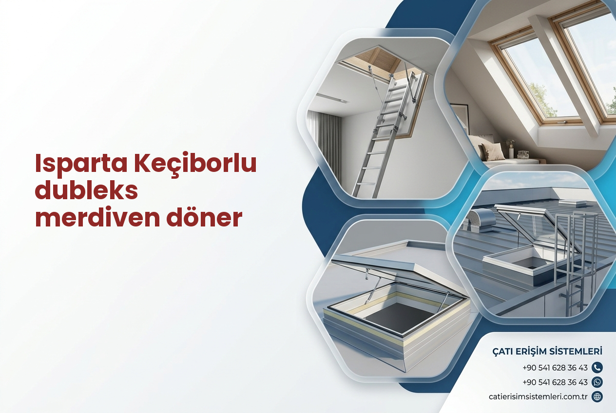 Isparta Keçiborlu dubleks merdiven döner